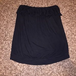 Black Strapless shirt